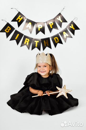 Платье для девочки 86-92 черное