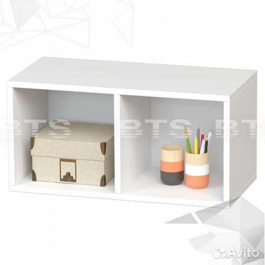 Полка навесная ан-04 белая