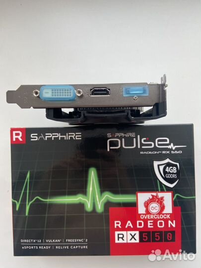 Видеокарта Sapphire RX 550 4gb