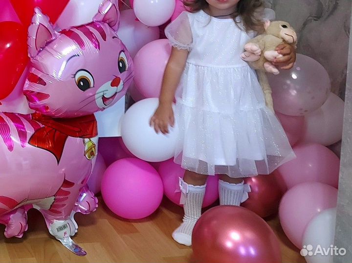 Нарядное платье для девочки 92