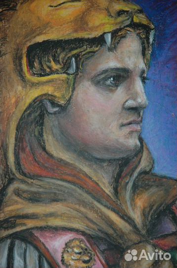 Художник масленая пастель