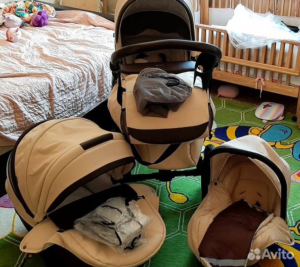Коляска tutis nanni экокожа 3в1