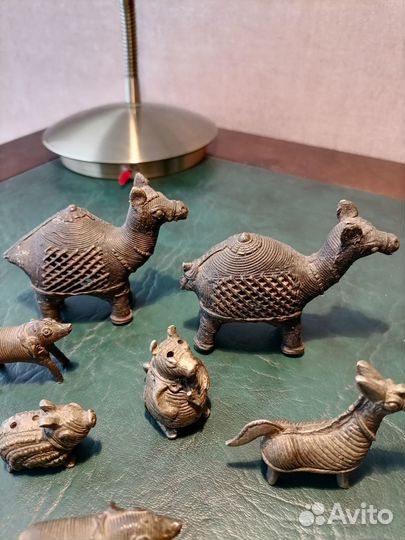 Фигурки животных бронзовые(Индия)