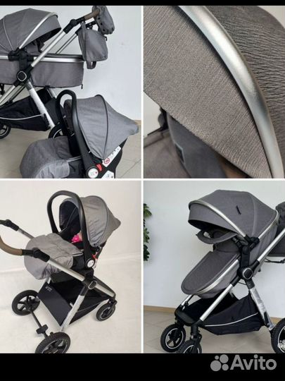 Новая коляска 3 в 1 для новорожденных