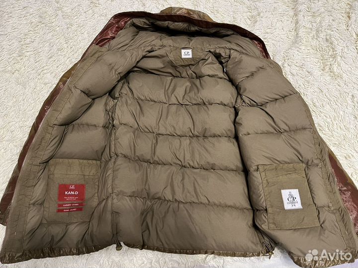 Пуховик cp company Kan-D Garment Dyed Down Jacket