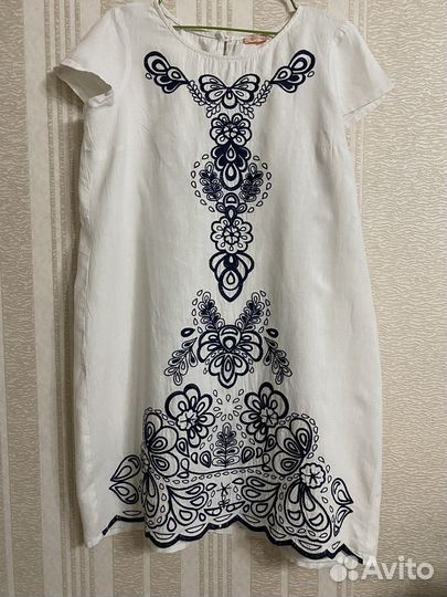 Платье женское 48 50 италия лён 100%