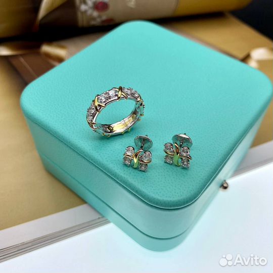 Кольцо и серьги Tiffany