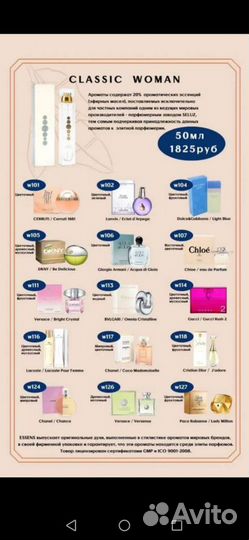 Духи для мужчин и женщин