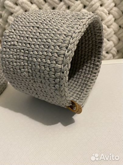 Вязанные корзинки