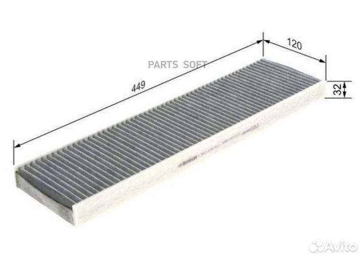 Bosch 1 987 435 537 Фильтр салона mini cooper/coun