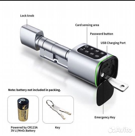 Умный смарт-замок (Bluetooth/Wi-Fi)