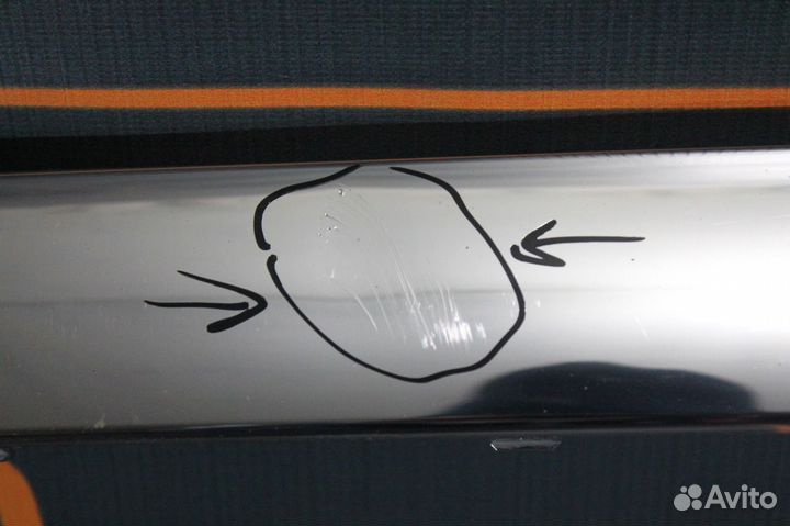 Накладка заднего бампера хром - Mercedes-Benz