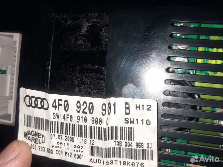 Щиток приборов Audi A6 кузов C6 2004 - 2011