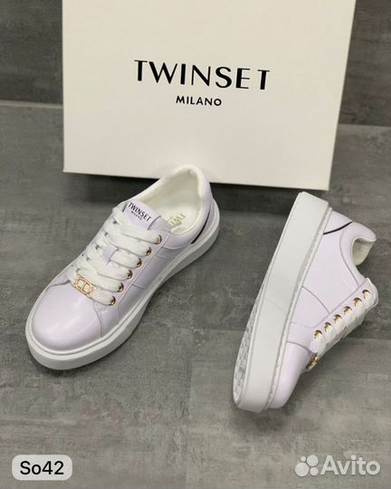 Кеды twinset кожа