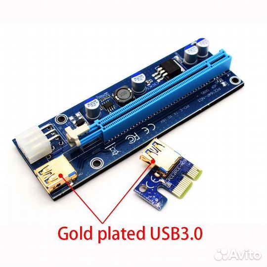 Райзер pci-e 009s golden version