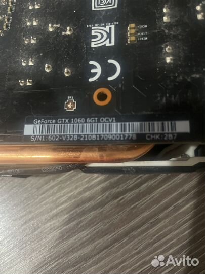 Видеокарта gtx 1060 6gb