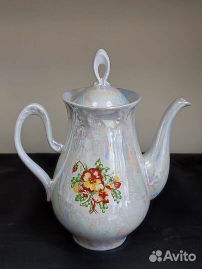 Кофейный набор перламутровый Полтавский фарфоровый