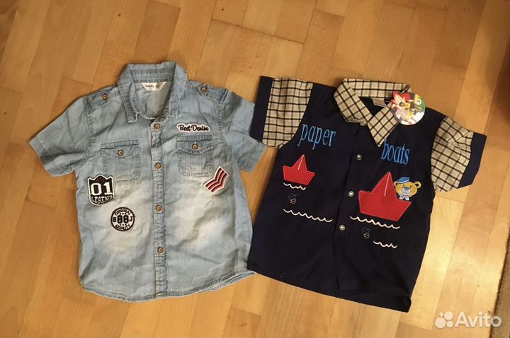 Рубашки на 2-4 года