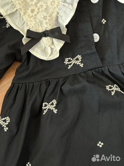 Черное платье на девочку 80