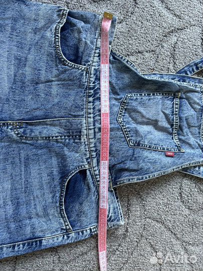 Джинсовый комбез-шорты