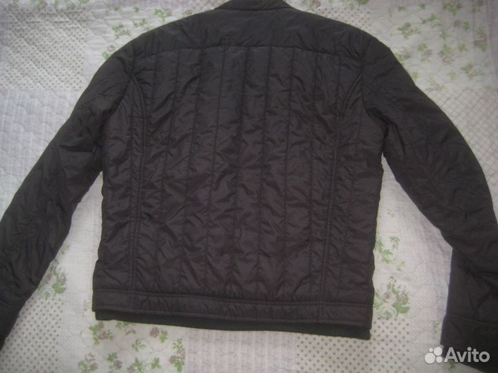 Шикарная д/с куртка Zara, нейлон+хлопок р. 48/182