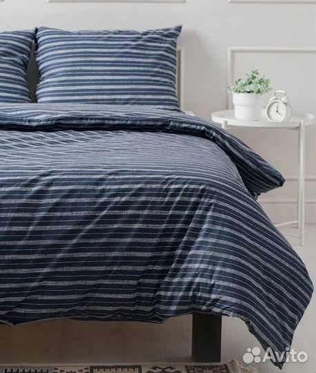 Комплект постельный темно-синий yerrna IKEA