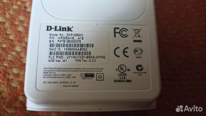 Сетевой адаптер D-Link DHP-306AV