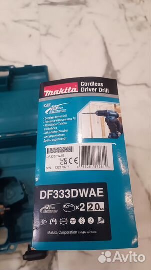Аккумуляторная дрель шуруповерт makita