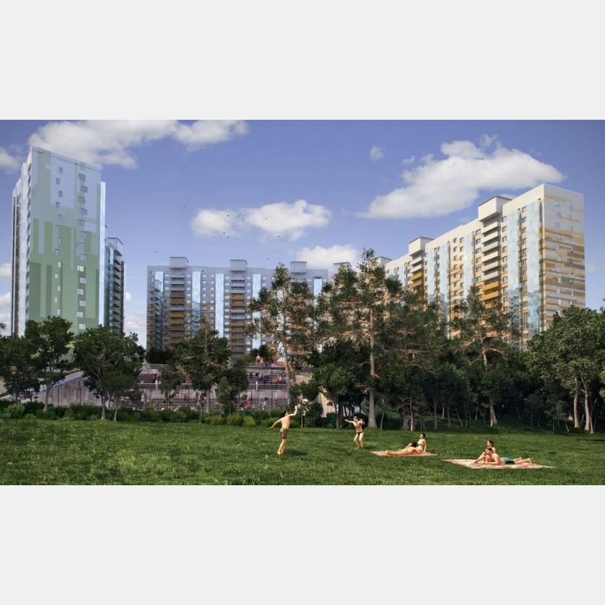 1-к. квартира, 39,6 м², 5/17 эт.