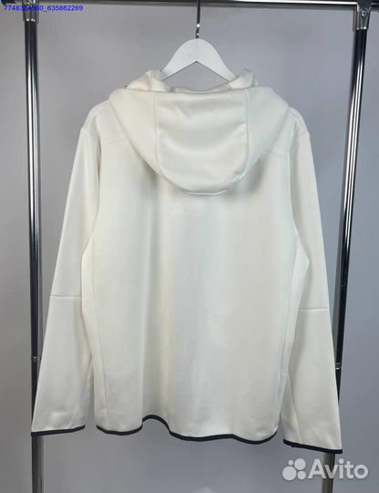 Зип Худи Nike Tech Fleece White