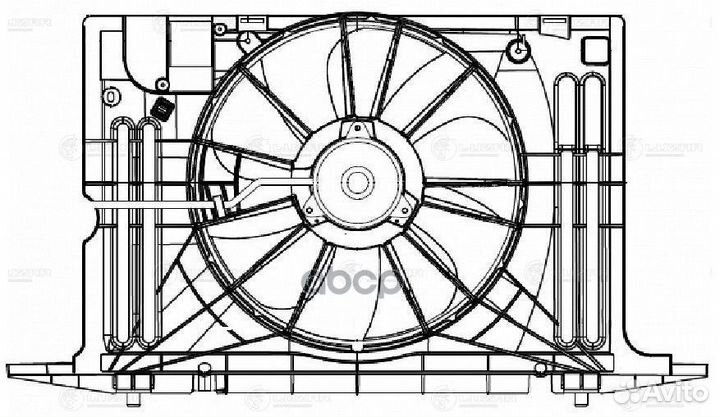 Э/вентилятор охл. для а/м Toyota Corolla (07)