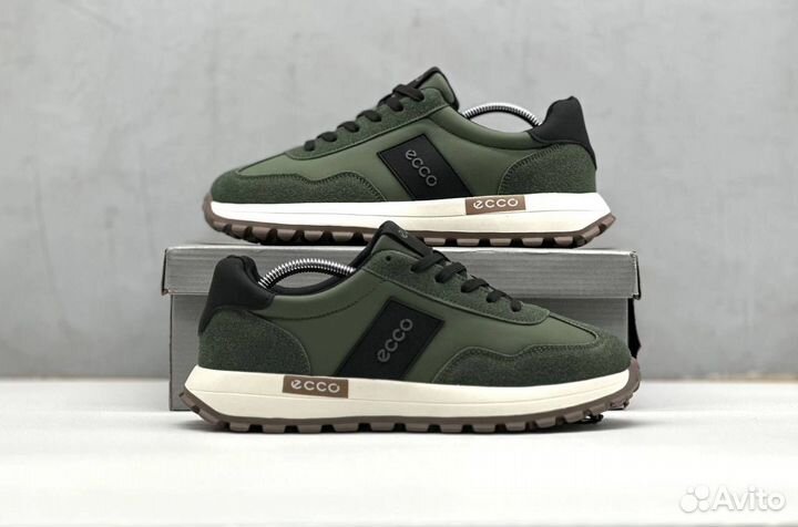 Кроссовки Ecco зеленые