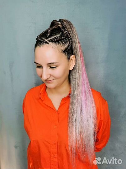 Афрохвост с материалом