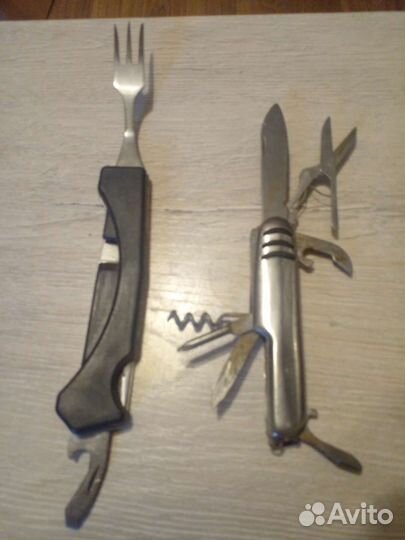 Блесны.походные нож и вилка складная с открывашк