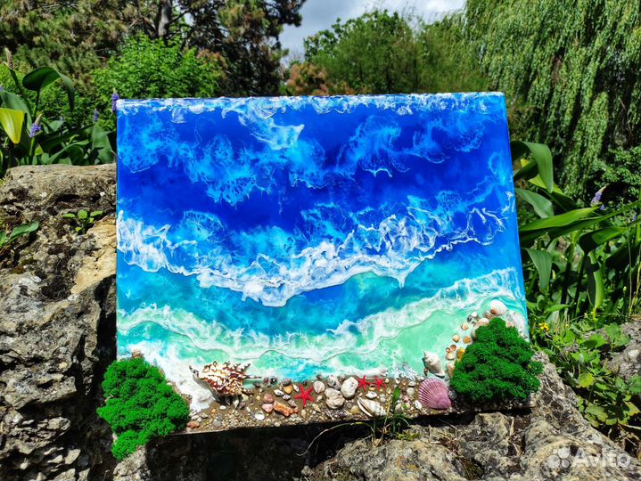 Интерьерная картина из эпоксидной смолы 