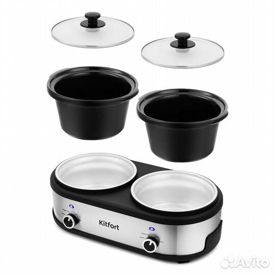 Медленноварка Kitfort KT-219, черный