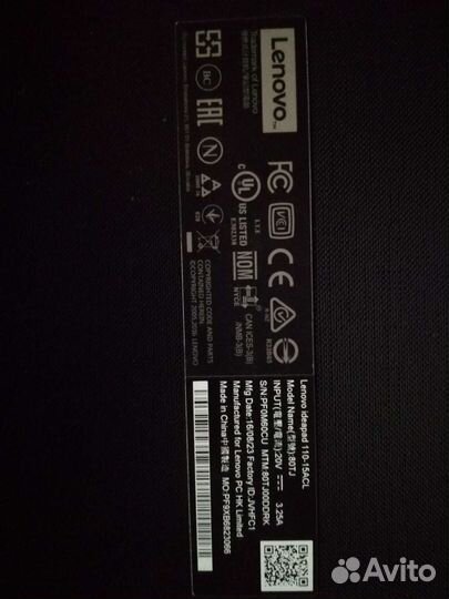 Ноутбук Lenovo Ideapad 110-15ACL