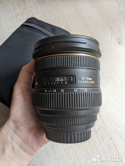 Объектив Sigma 24-70mm f 2.8 для canon