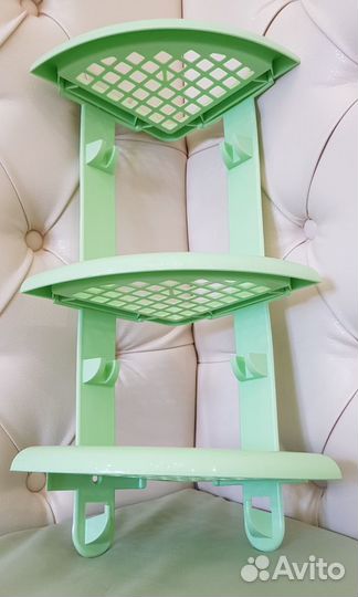 Угловая полочка для ванны 3-х-ярусная