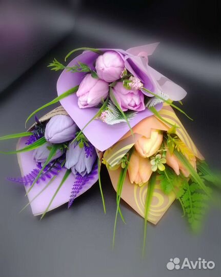 Букеты из тюльпанов