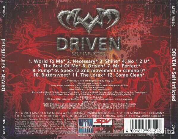 Driven - Self Inflicted (CD)