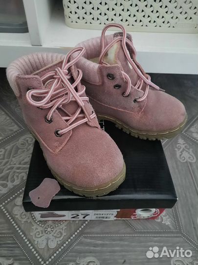Ботинки зимнии для девочки 26,5 размер