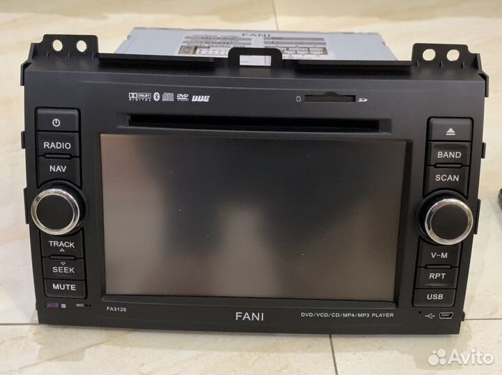 Аудиомагнитола на Тойота Прадо