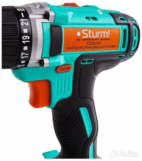 Шуруповерт Sturm CD3614T кейс в комплекте