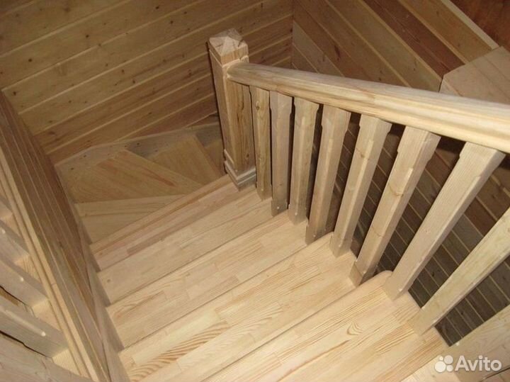 Ступени из дерева сосна PL-7562