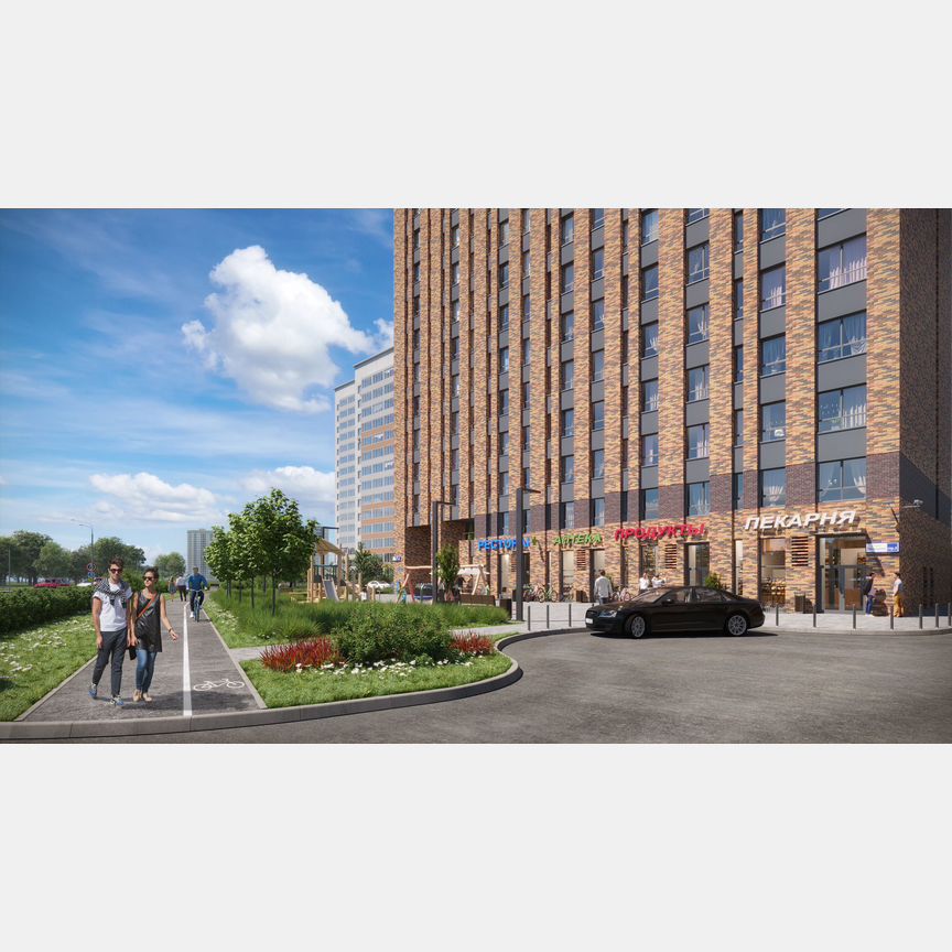 2-к. апартаменты, 44,3 м², 10/16 эт.