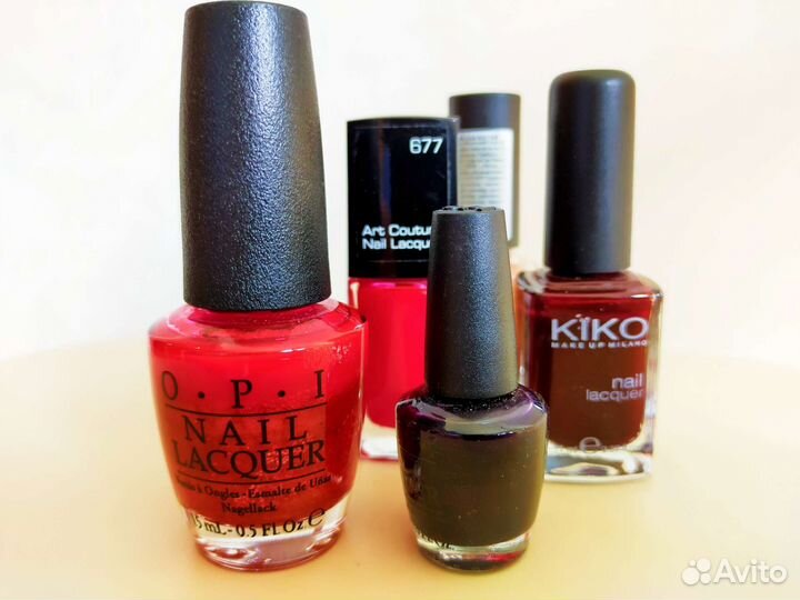 Лак для ногтей opi, art deco, kiko, max factor
