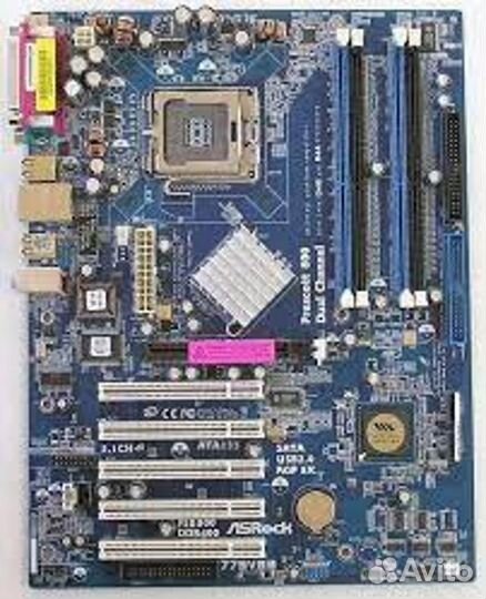 Материнская плата Asrock 775V88 на Lga775