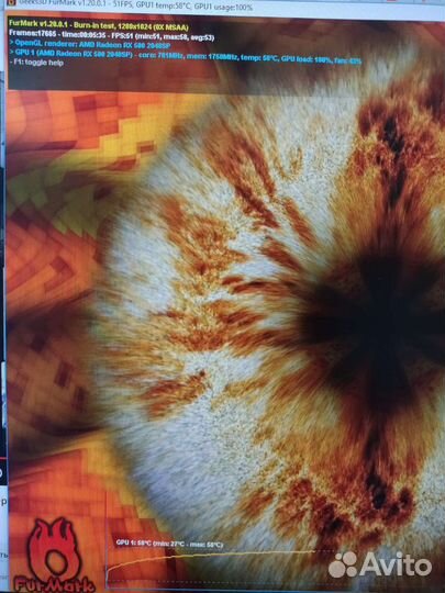 Видеокарта rx580, 8gb