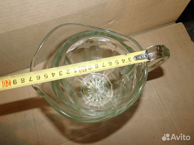 Антикварный стеклянный,пивной кувшин-кружка,Россий